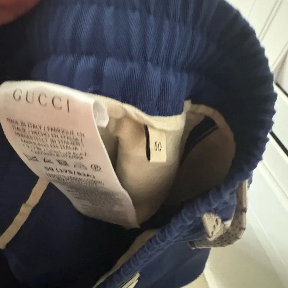 NWT Gucci Men's Blue Pants fits large /xl